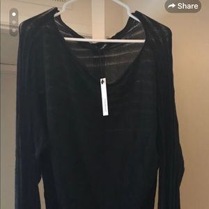 Black tunic sweater